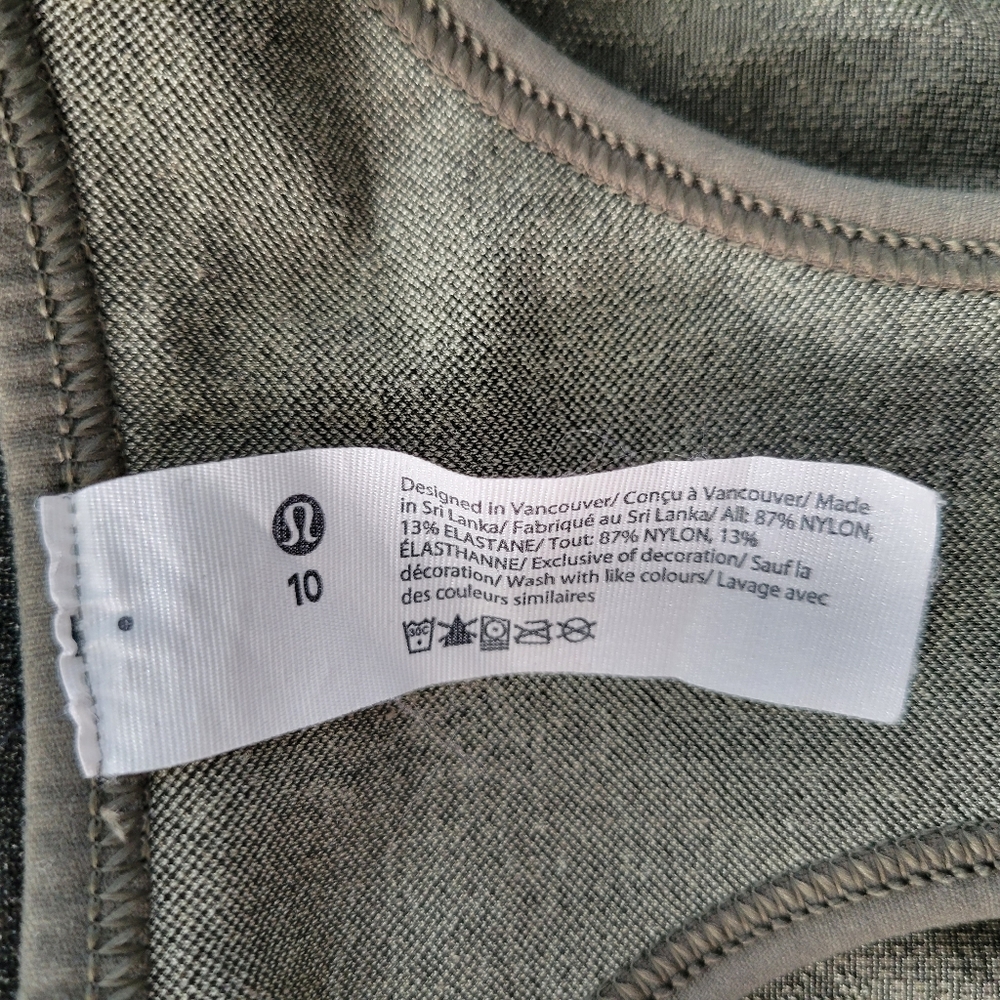 Lululemon Seamless Racerback Train Bra Light Support B/C Cup 10 - Picture 9 of 9